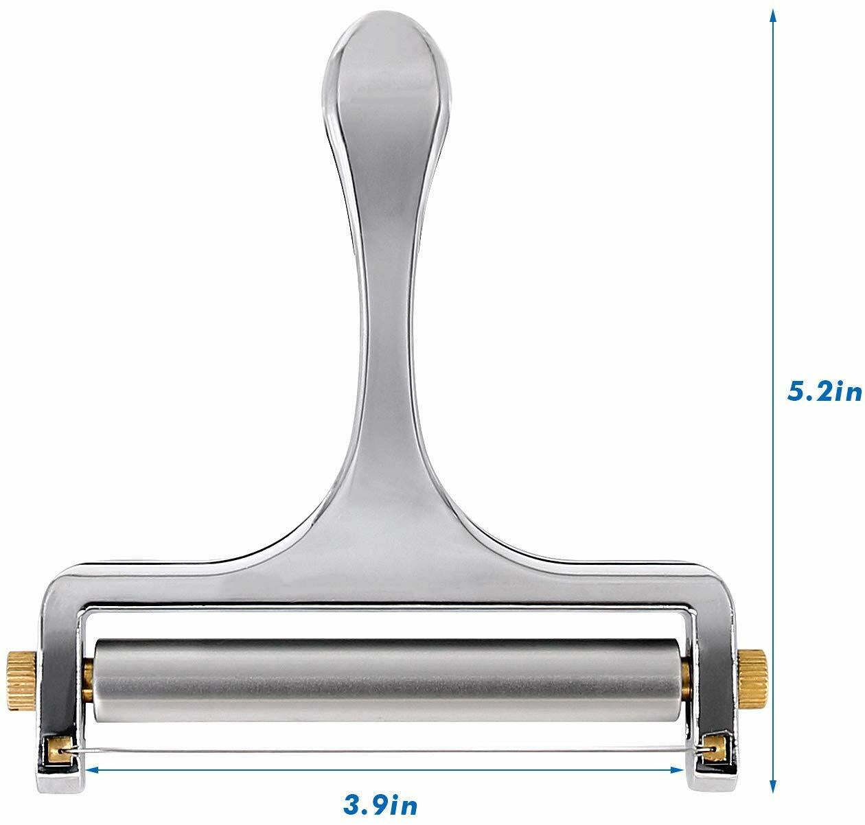 Stainless Steel Cheese Slicer Adjustable Thickness Wire Cheese Cutter Perfectly