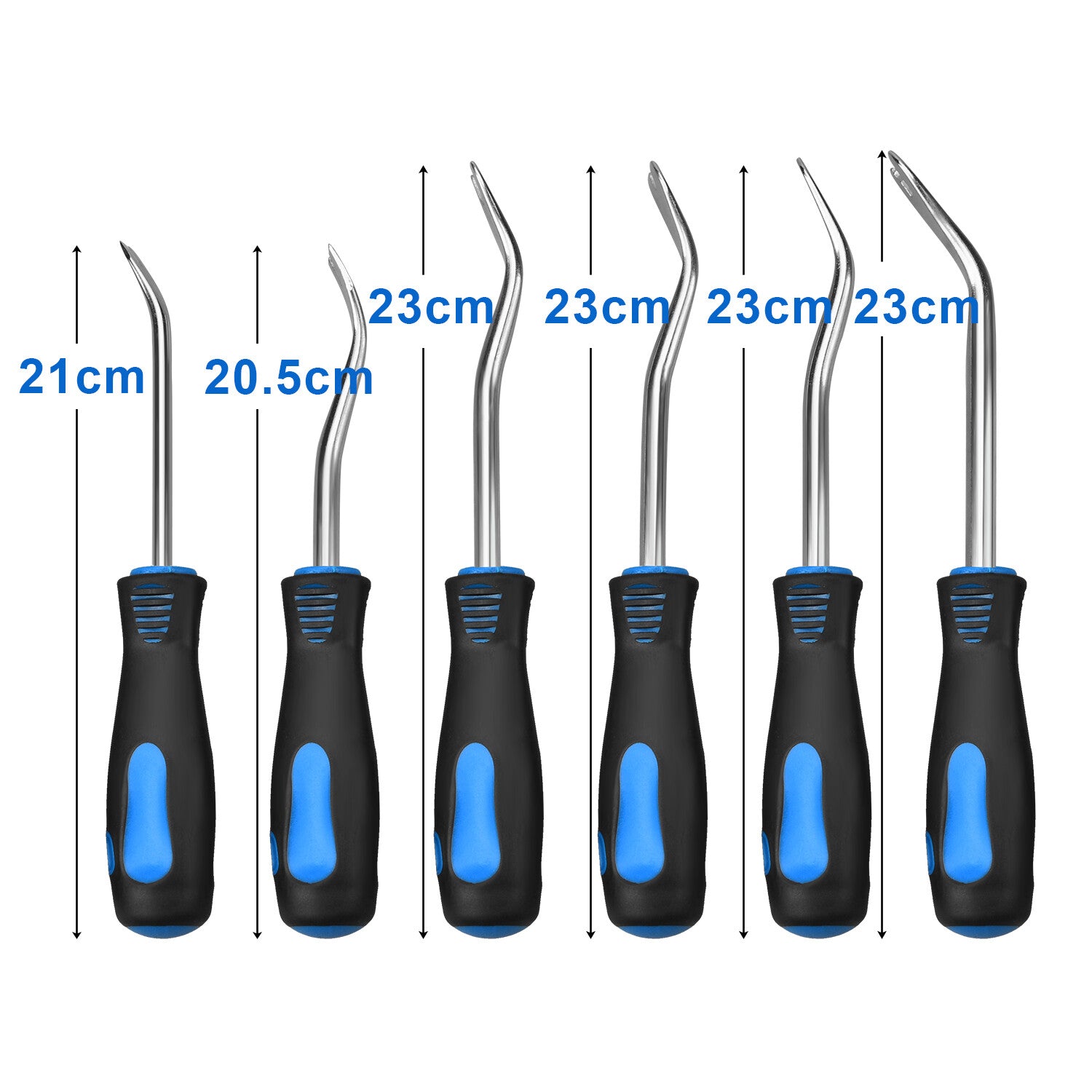 6Pc Metal Pry Tool Set Auto Door Panel Trim Upholstery Clip Remover Kit