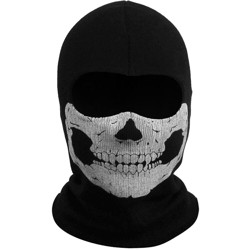 Motorcycle Game Balaclava Hood Ghost Skull Full Face Cover CS Halloween Mask