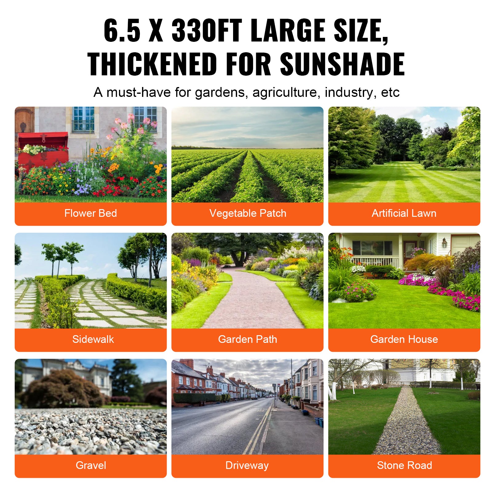 Heavy-Duty Weed Barrier Fabric – 3.2oz Woven Landscape Ground Cover (3x50ft / 3x100ft)