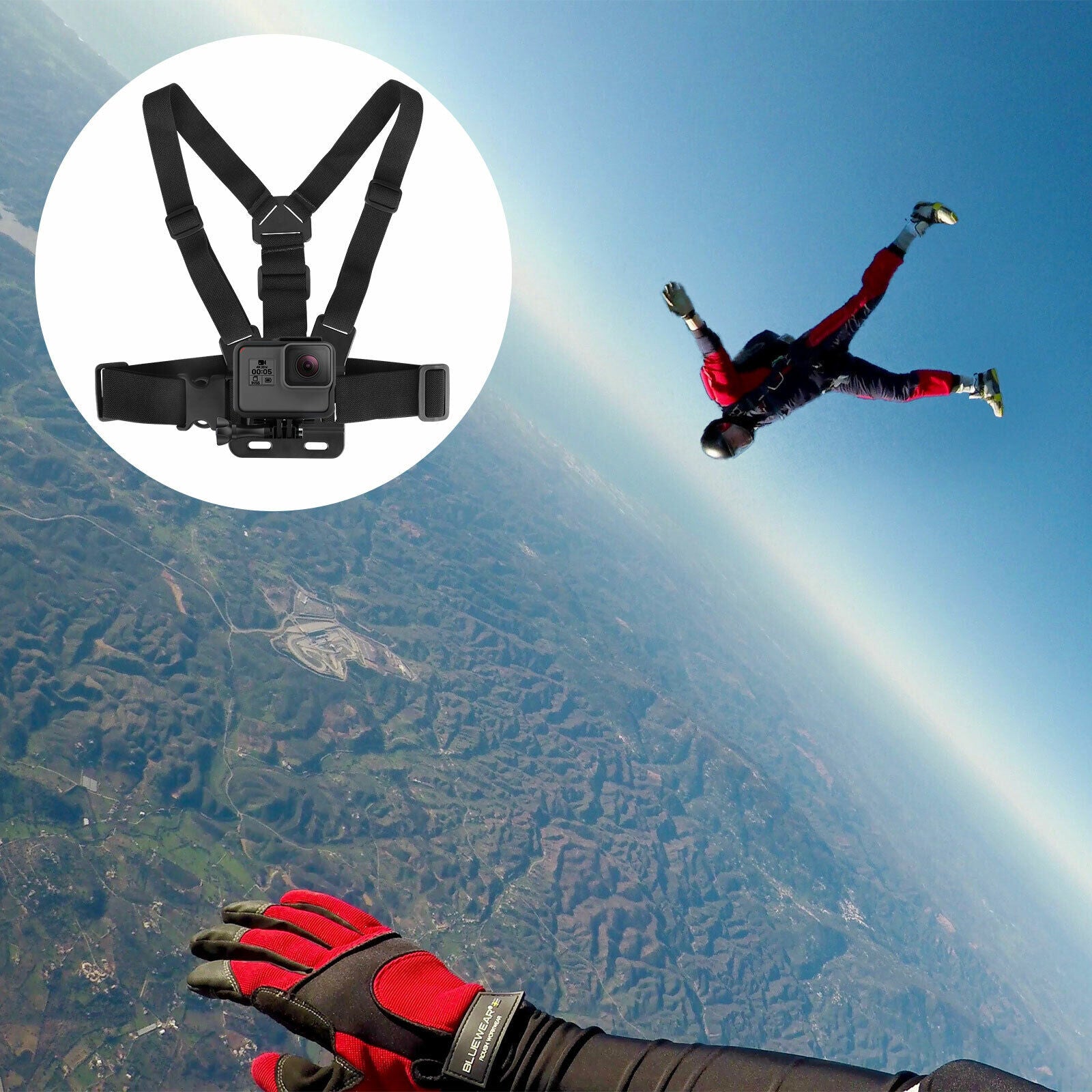 Chest Harness Phone Holder Body Strap Mount Accessories Adjustable for Iphone Gopro Android