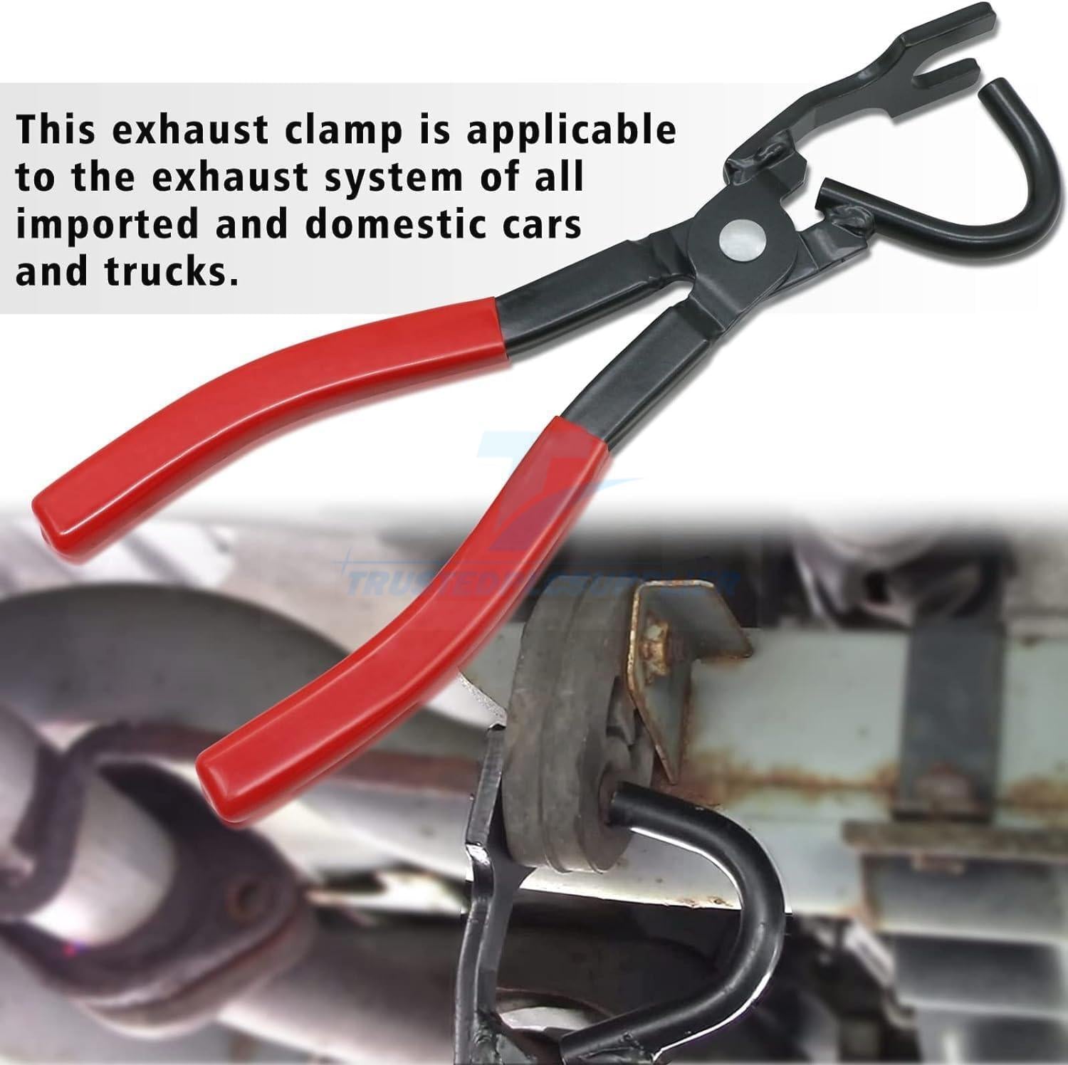 Heavy Duty Exhaust Hanger Removal Pliers Grommets Removal Tool Muffler Rubber Hanger Plier