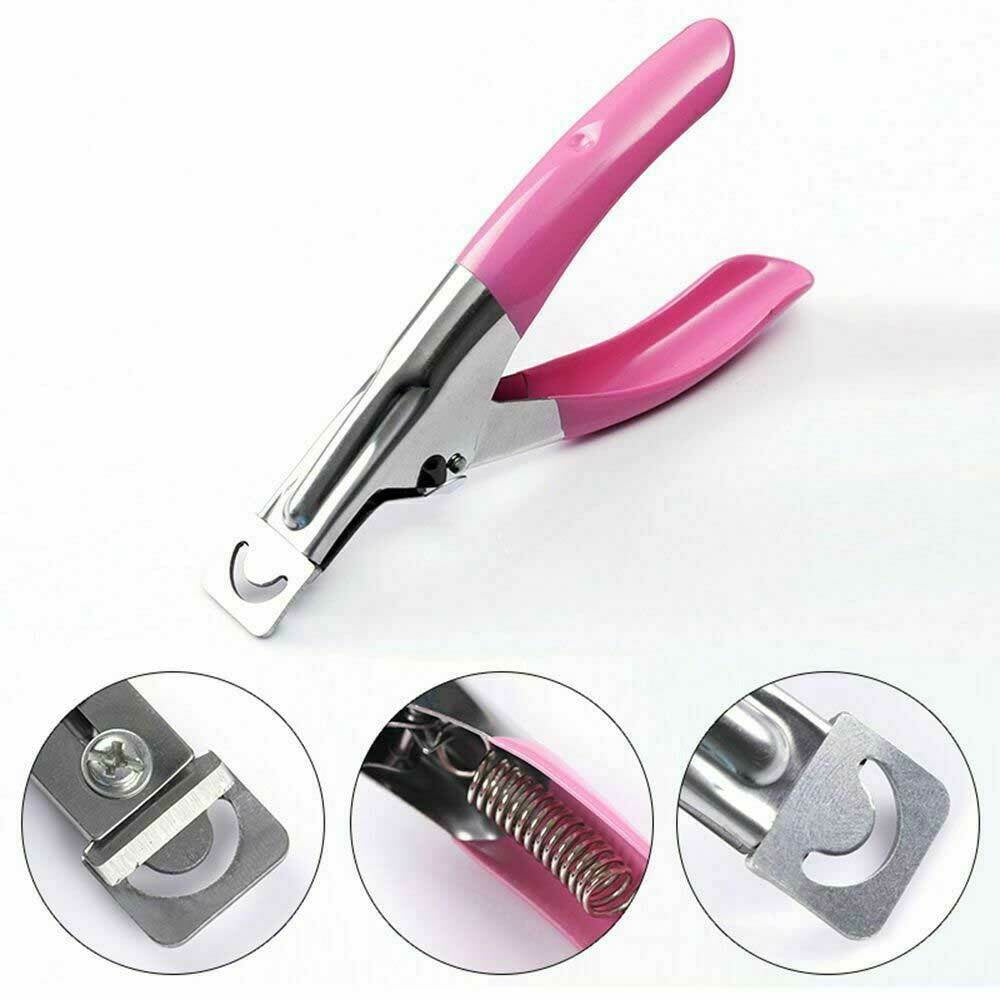 Acrylic False Nail Tip Cutter Clipper Nail Pink with Spring Manicure Tip Cutter
