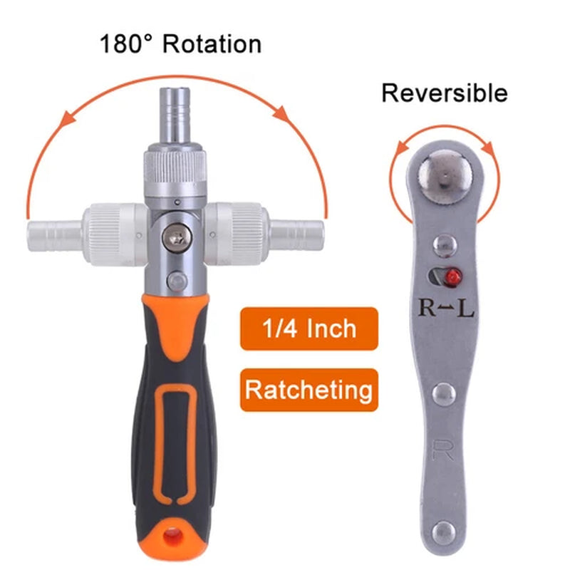 38Pcs Mini Mechanics Tool Set Socket Ratchet Screwdriver Wrench Repair Tool Kit