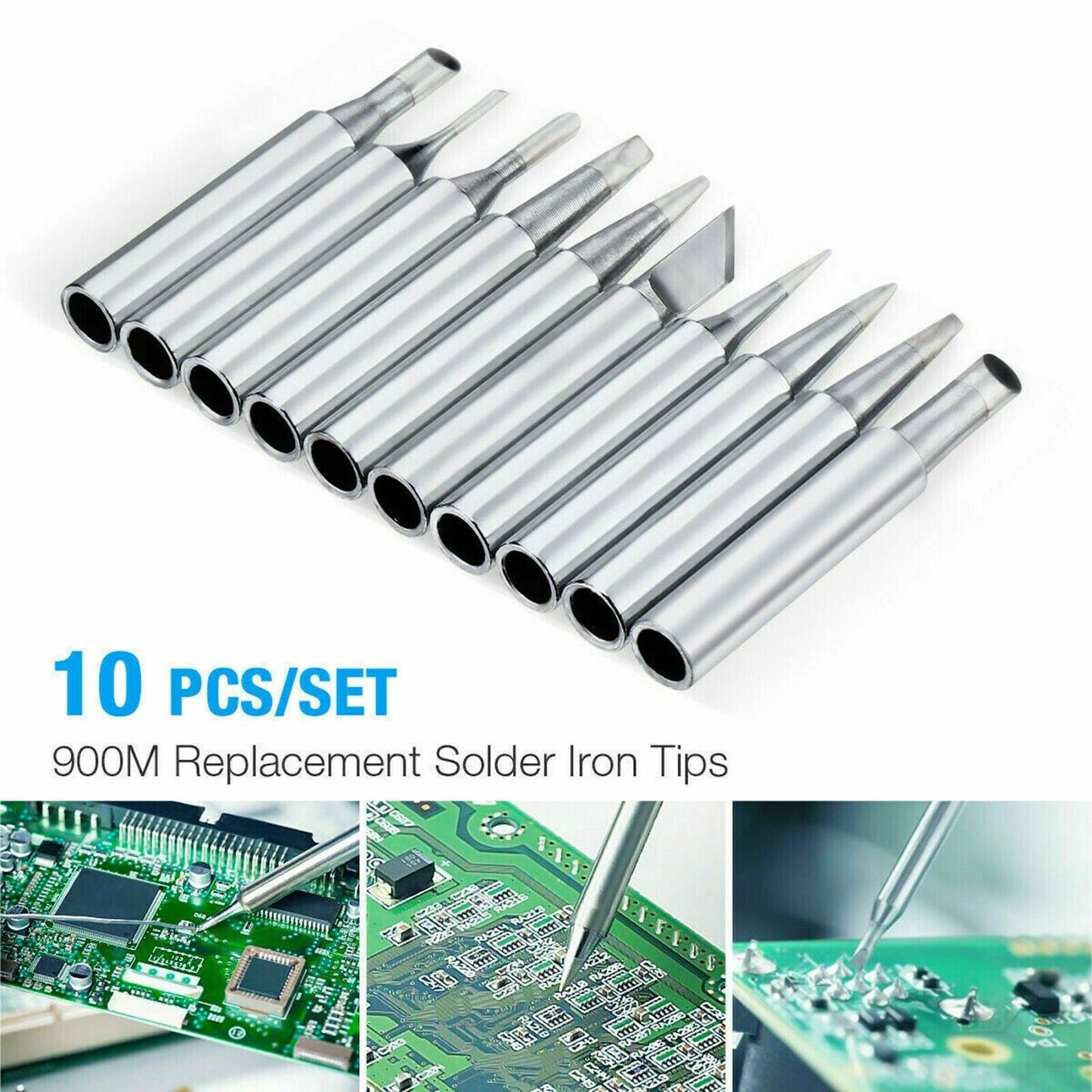 10Pcs Solder Screwdriver Iron Tip 900M-T for Hakko Soldering Station Tool Set