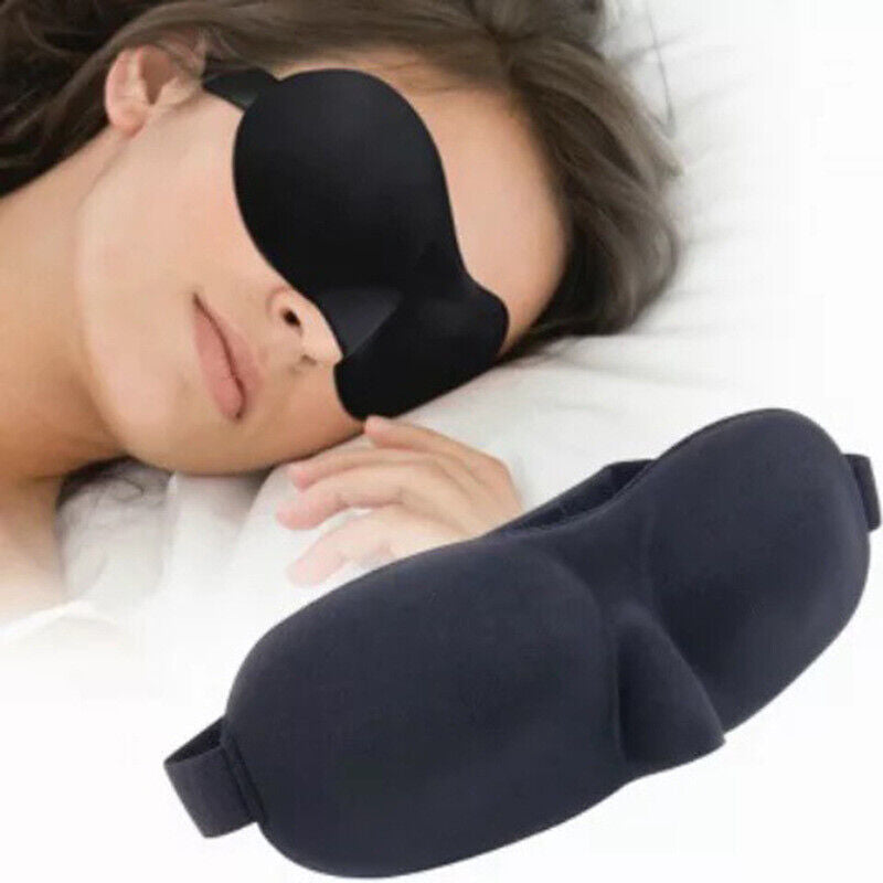 NEW 3D Sleeping Eye Mask for Men Women Soft Pad Blindfold Cover Travel Sleep USA