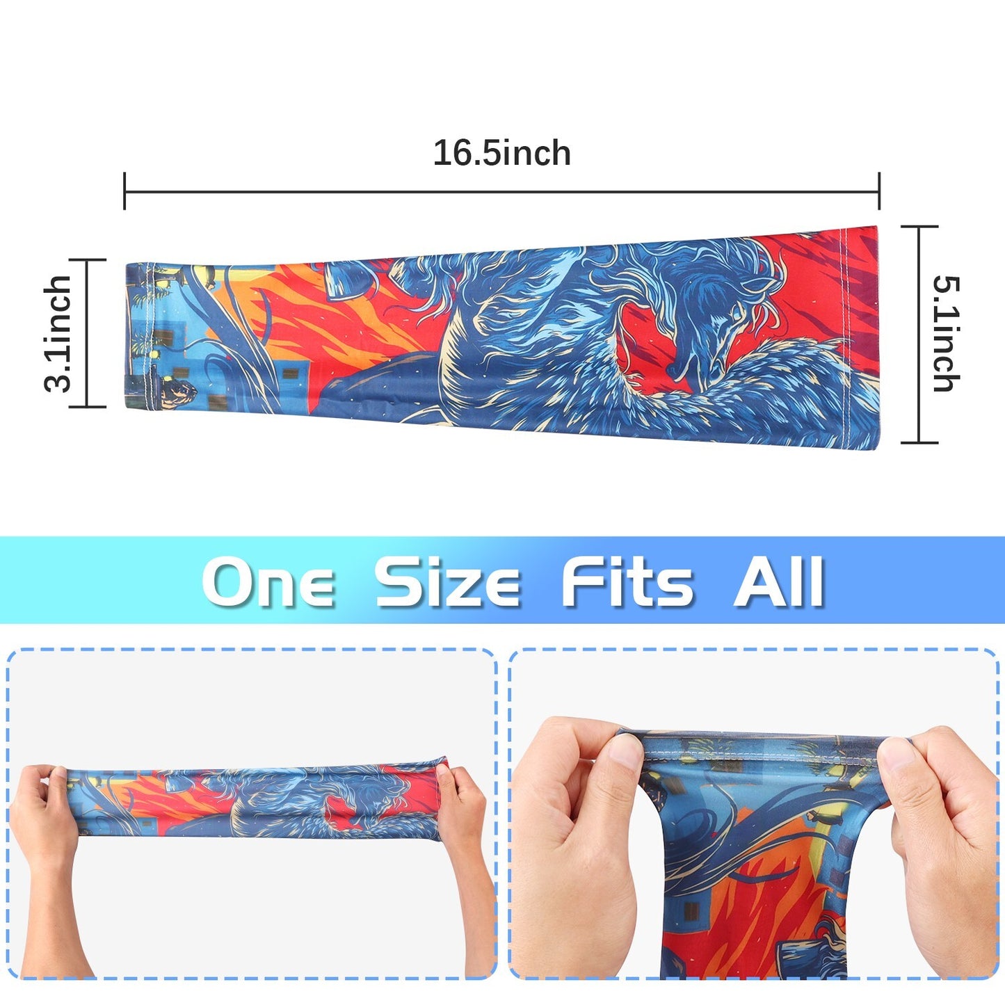 3 Pair Cooling Arm Sleeves Cover UV Sun Protection Cycling Running for Men Women