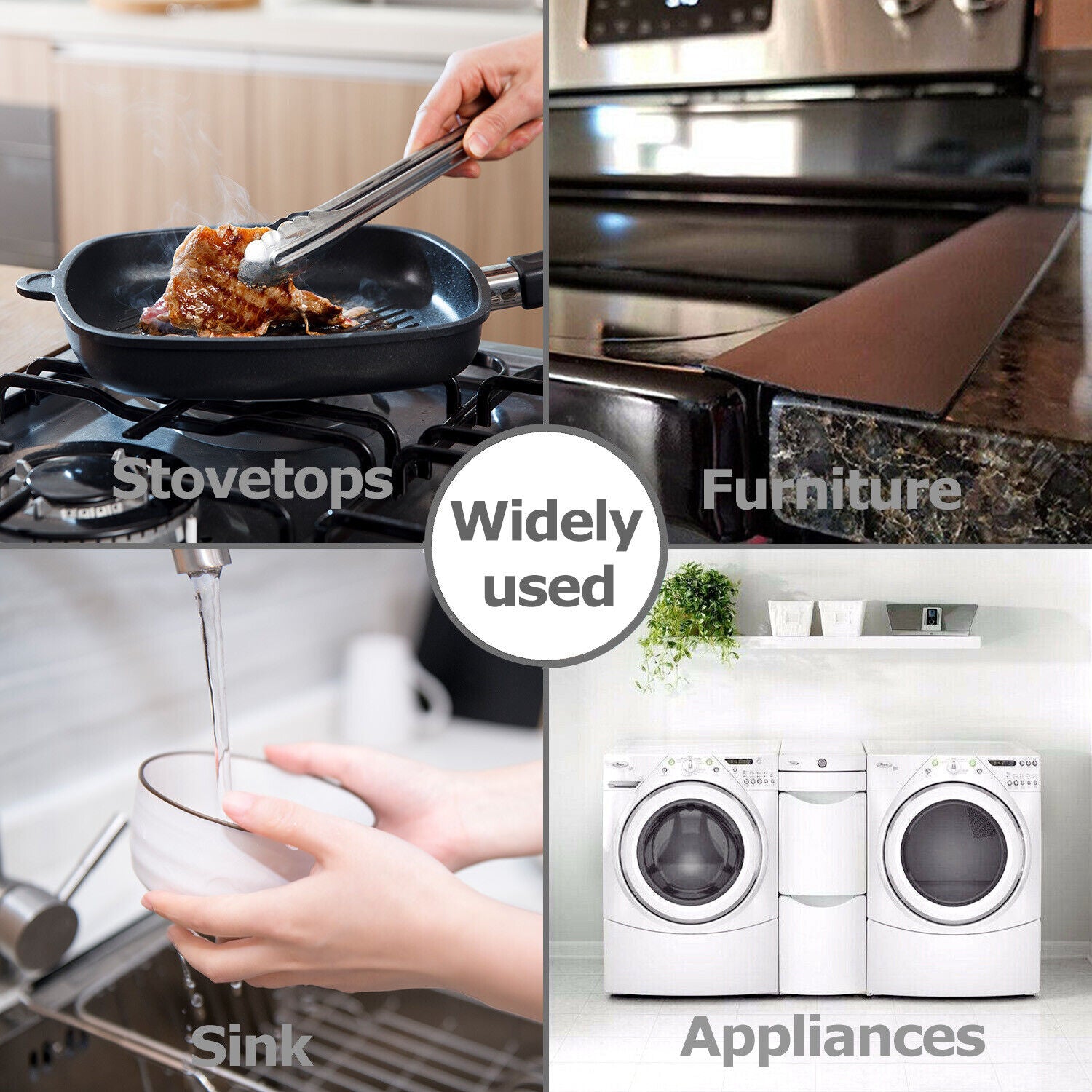 2 PCS 21'' Silicone Gap-Seal for Fall, Easy-Clean & Oil-Resistant Countertop & Stove Gap-Cover, Waterproof & Heatproof Gap-Seal for Kitchen, Birthday Gifts