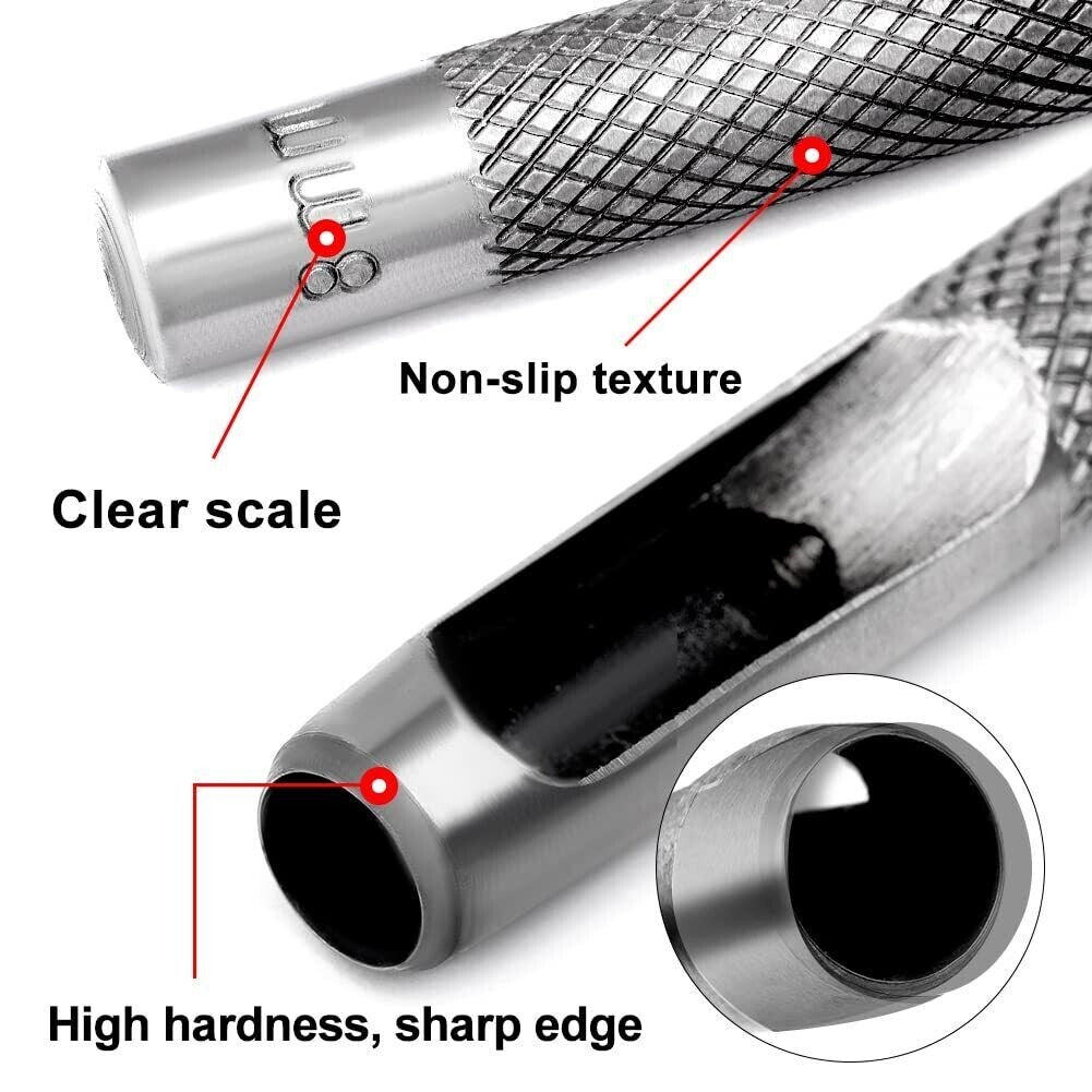 Leather Hole Punches round Hole Punch Set Hollow Punch Set DIY Leather Punch Set