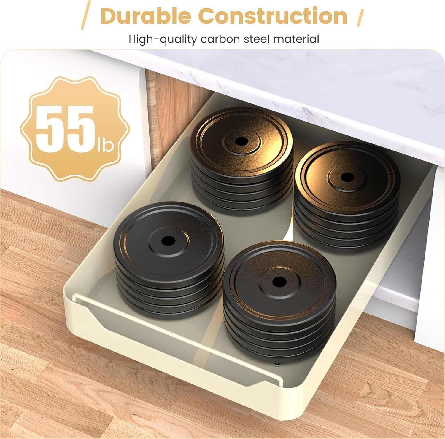 Pull Out Cabinet Organizer, Pull Out Drawers for Cabinets, Slide Out Drawers For