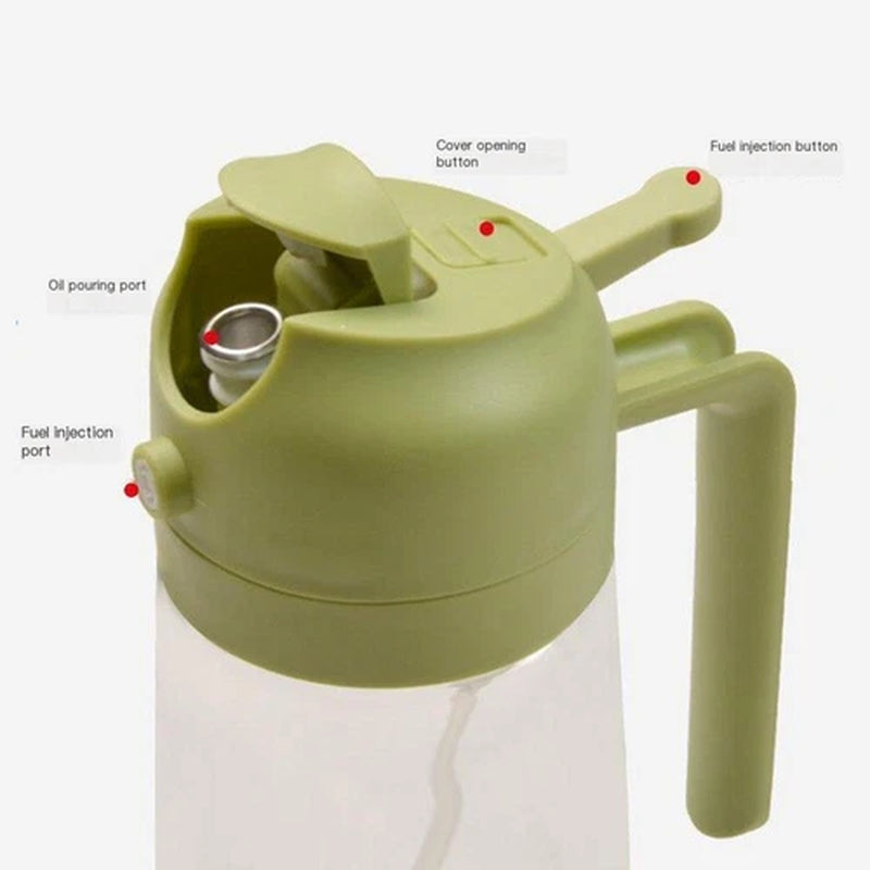 2-In-1 450ML Glass Oil Sprayer and Dispenser Spray Bottle Cooking Dispensers