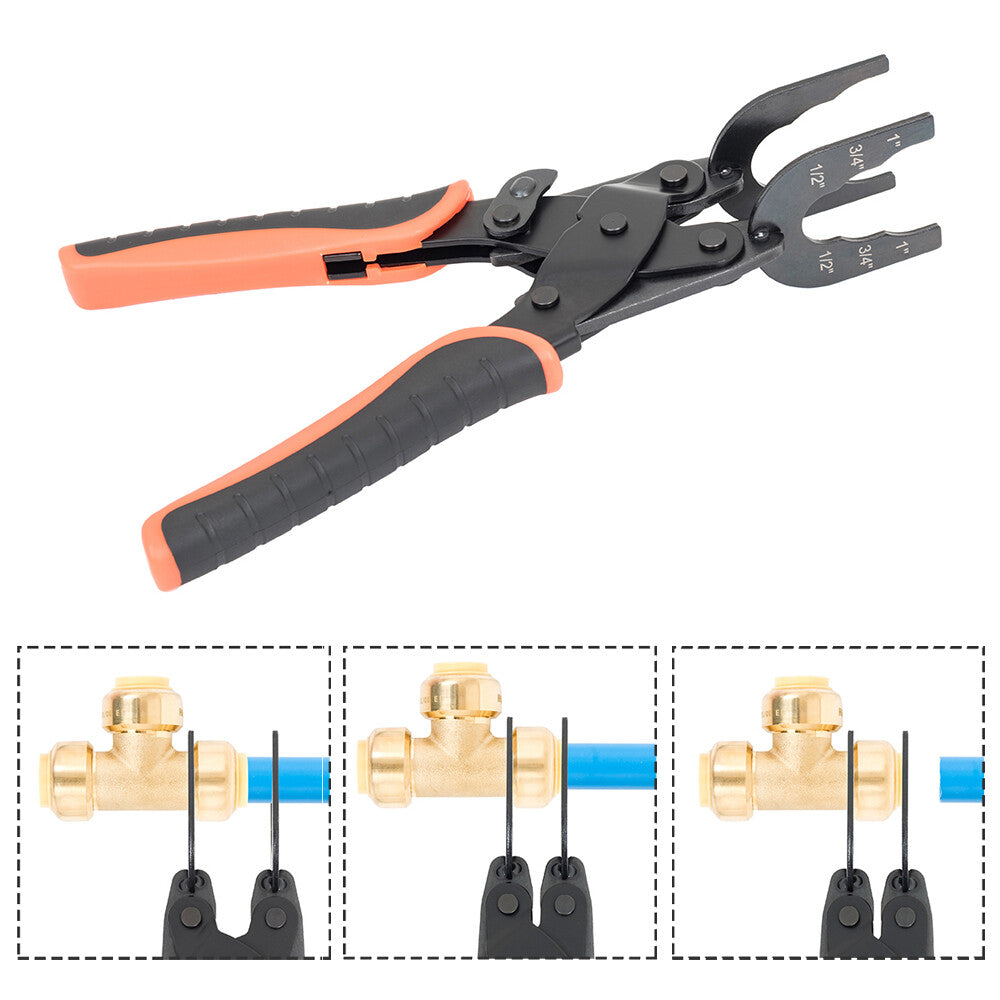 Disconnect Tong Tool for Push to Connect 1/2'' 3/4'' 1'' Fittings Removal Tool