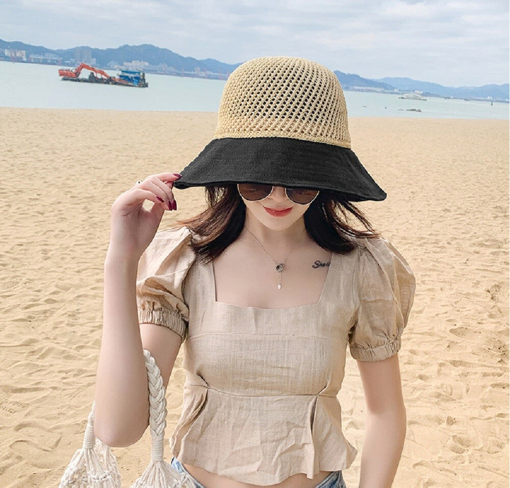 Women’S Floppy Straw Sun Hat – Wide Brim Beach Hat, Packable Summer Travel Cap