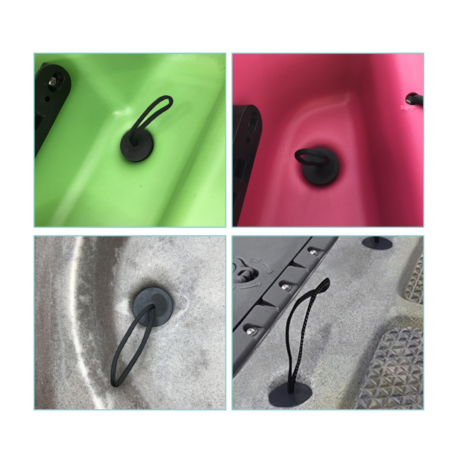 4PCS Silicone Kayak Scupper Plug Kit Canoe Drain Holes Stopper Bung Accessories