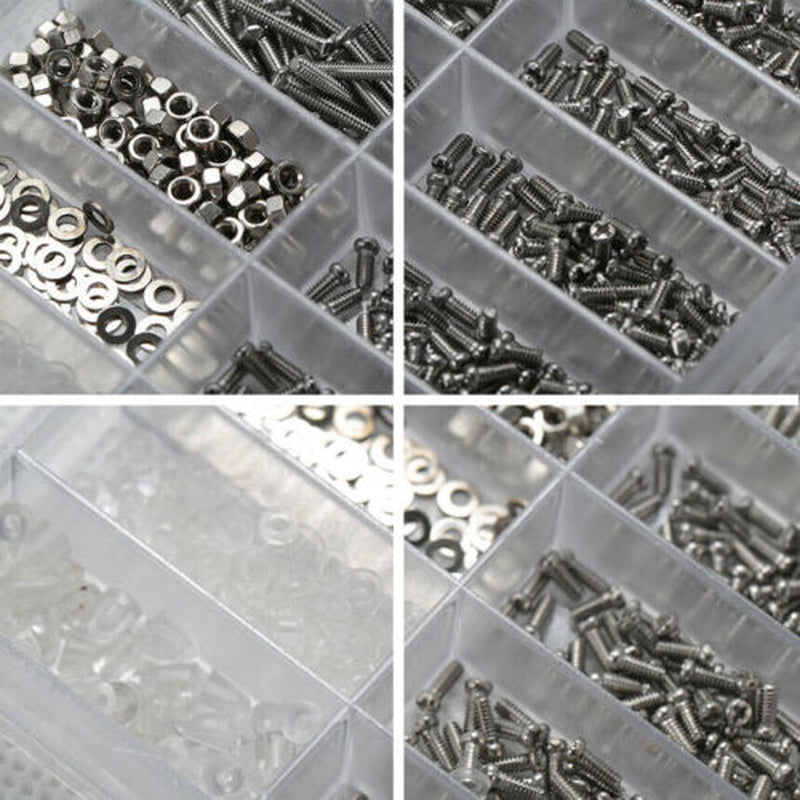 1004 Tiny Screws Nut Screwdriver Watch Eyeglass Sun Glasses Repair Tool Set Kit