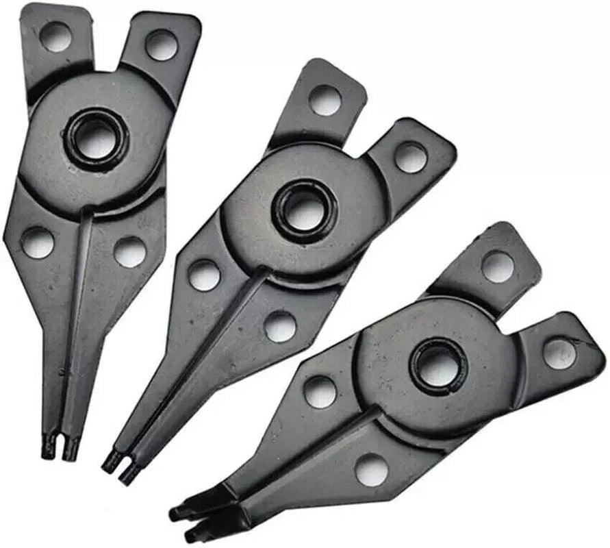4 PCS Heavy Duty 7" Circlip Plier Snap Ring Plier External Internal Kit W/ Pouch