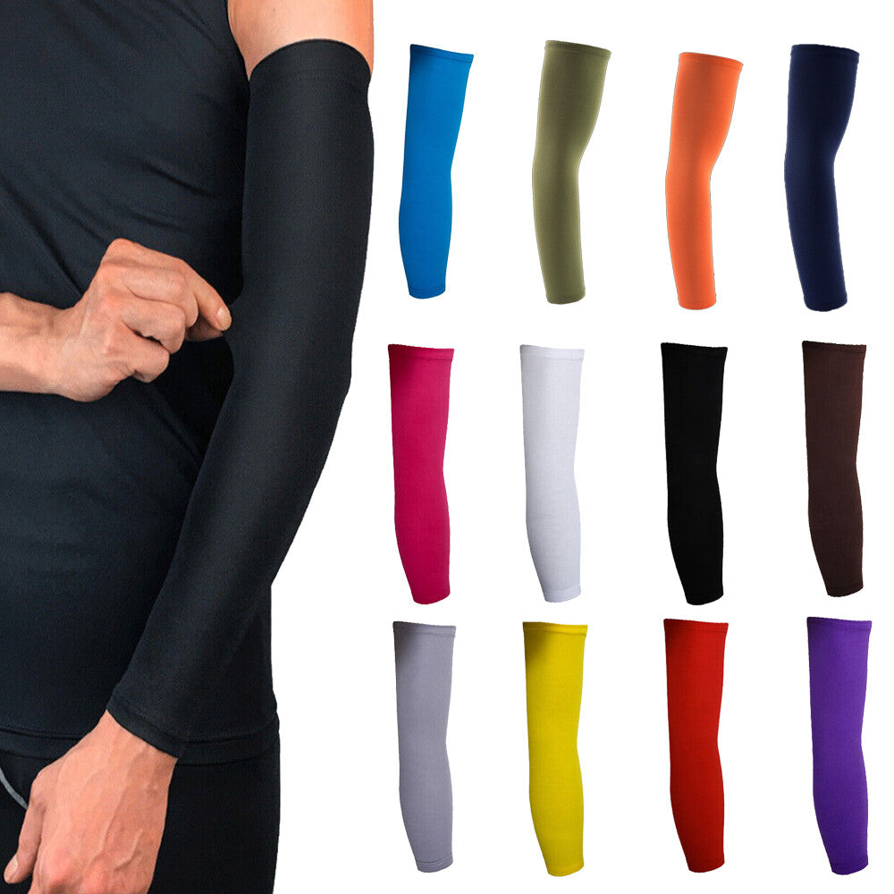 1PR Arm Sleeves UV Sun Protection Arm Cover Cuff for Men Women Outdoor Sport