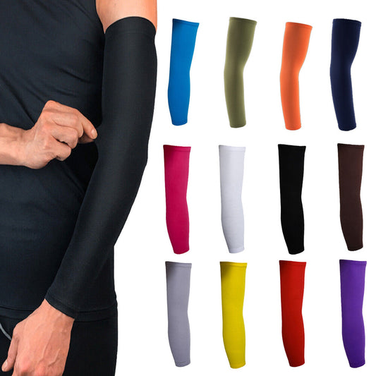1PR Arm Sleeves UV Sun Protection Arm Cover Cuff for Men Women Outdoor Sport