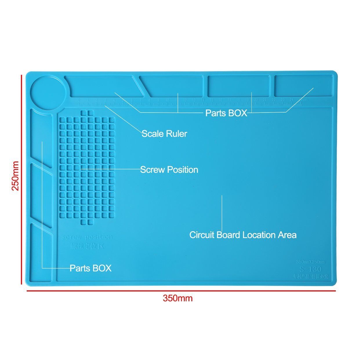 Magnetic Heat Silicone Pad Desk Mat Soldering Repair