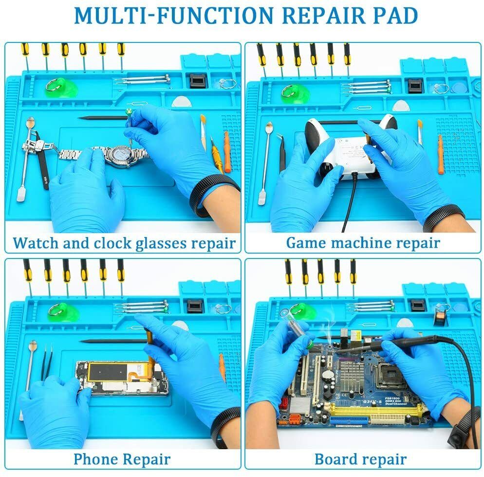 Magnetic Heat Silicone Pad Desk Mat Soldering Repair