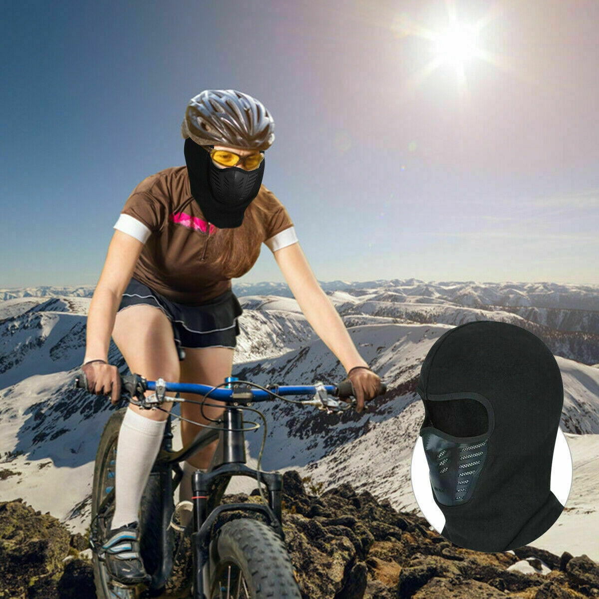 Balaclava Cycling Hat Ski Face Mask Winter Outdoor Sport Windproof Full Face Cap