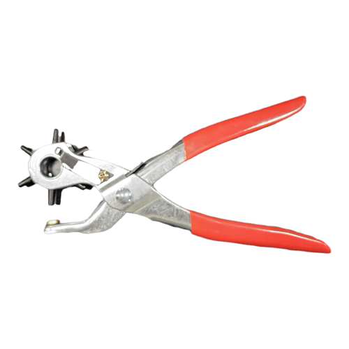  9'' Heavy Duty Leather Hole Punch  Hand Pliers Belt Holes Puncher Tool 6 Sized