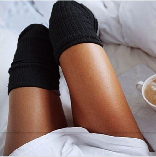 Girls Ladies Women Thigh High over the Knee Socks Extra Long Cotton Stockings 