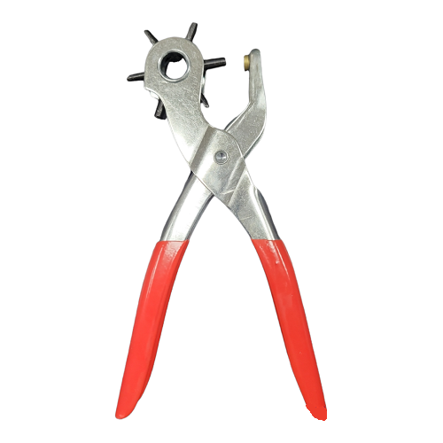  9'' Heavy Duty Leather Hole Punch  Hand Pliers Belt Holes Puncher Tool 6 Sized