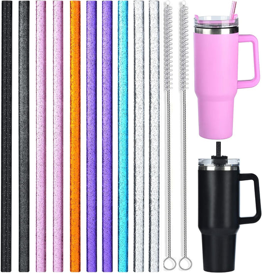 10 Pack Color Replacement Straws  for 40 oz 30 oz Tumbler