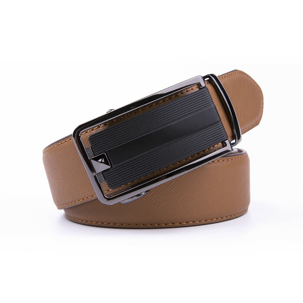 Mens Belts Leather Dress Belts  Automatic Buckle 