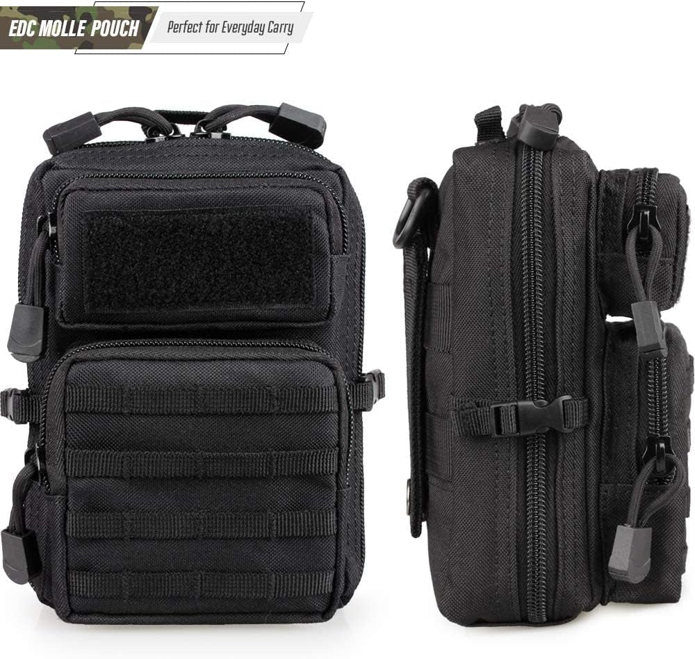 Tactical Utility Pouch EDC Tool Waist Belt Bag Multi Compartment