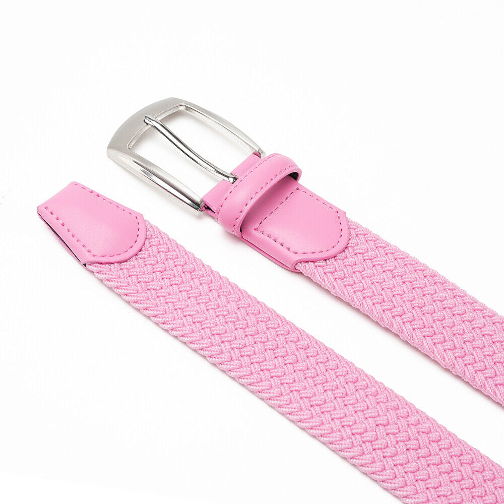 Elastic Fabric Braided Belt Stretch Woven Belt for Unisex Men/Women