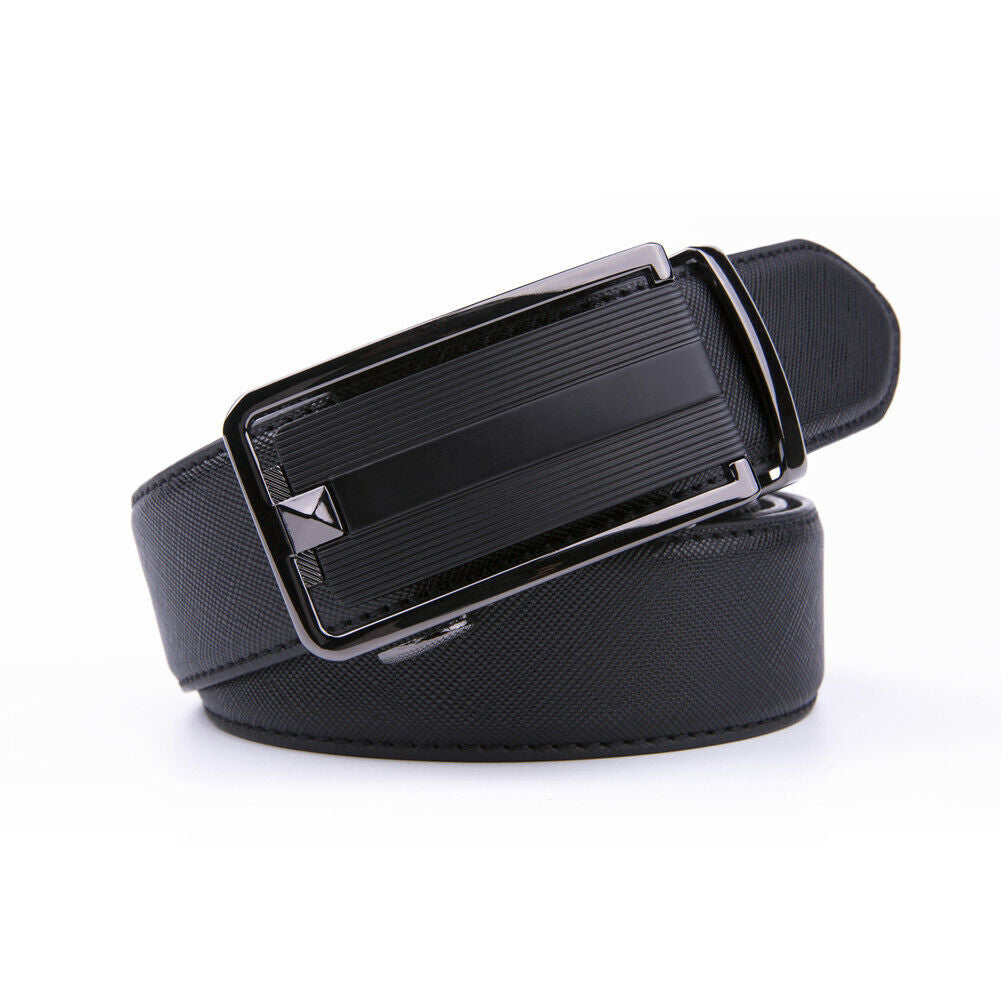 Mens Belts Leather Dress Belts  Automatic Buckle 