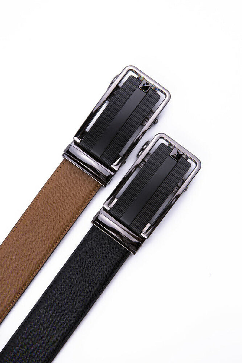 Mens Belts Leather Dress Belts  Automatic Buckle 