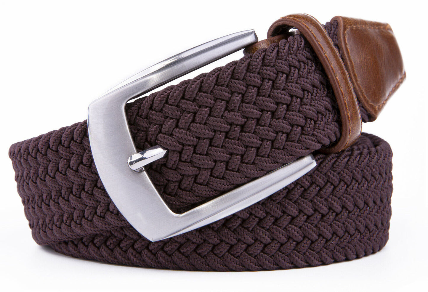 Elastic Fabric Braided Belt Stretch Woven Belt for Unisex Men/Women