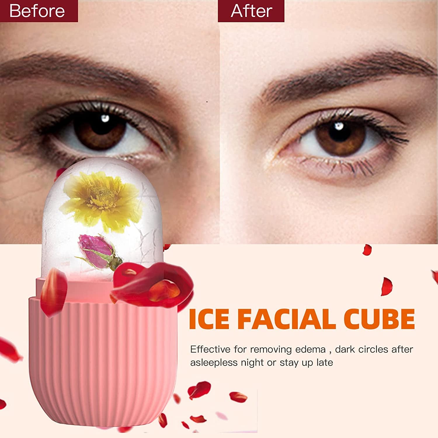 Ice face Roller, DIY Face Massage Ice Roller Portable Multi-functional Ice Rollers for Face