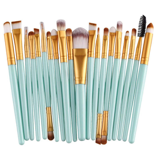 20 pcs Makeup Brush Set tools Make-up Toiletry Kit Gold