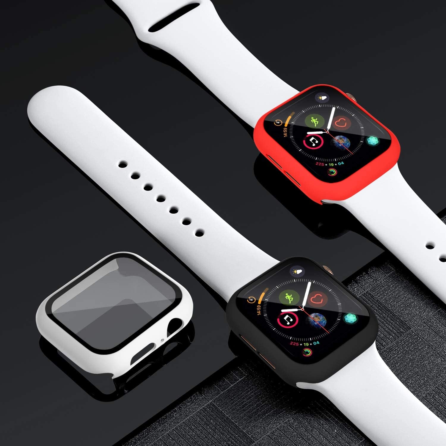  Watch Case Protector 44mm Compatible with Apple iWatch SE Series 6 5 4 with Screen Protector