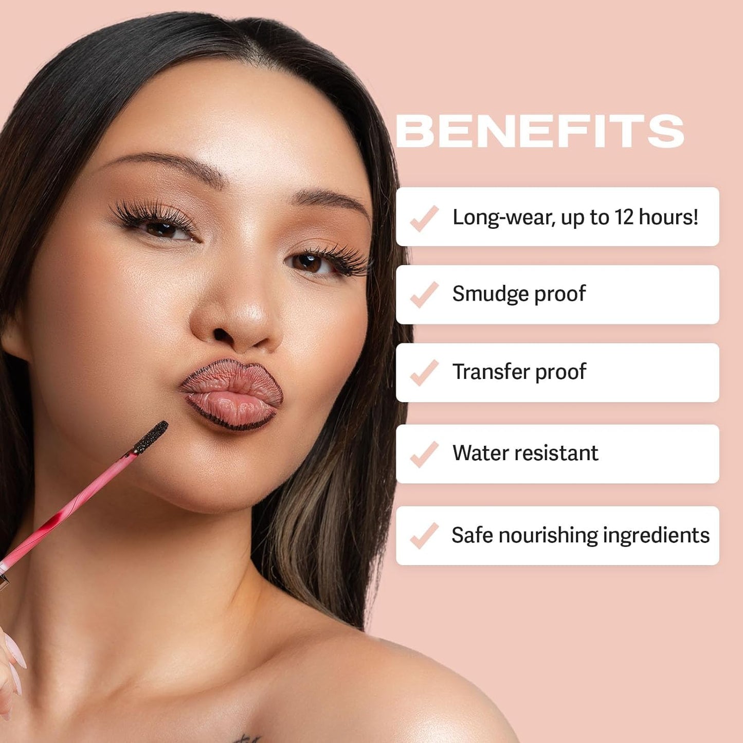 Lip Liner Stay-N Peel Off for All Skin Types (Hey-Zel)