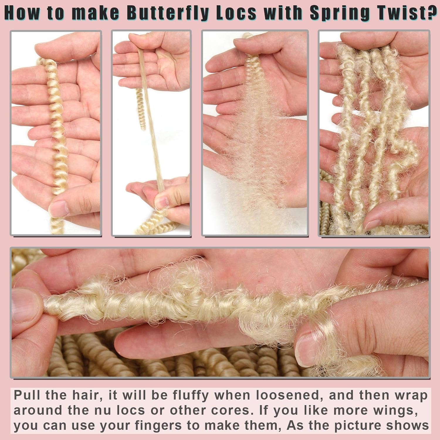 12 Inch Honey Brown Spring Twist Crochet Braids Hair 