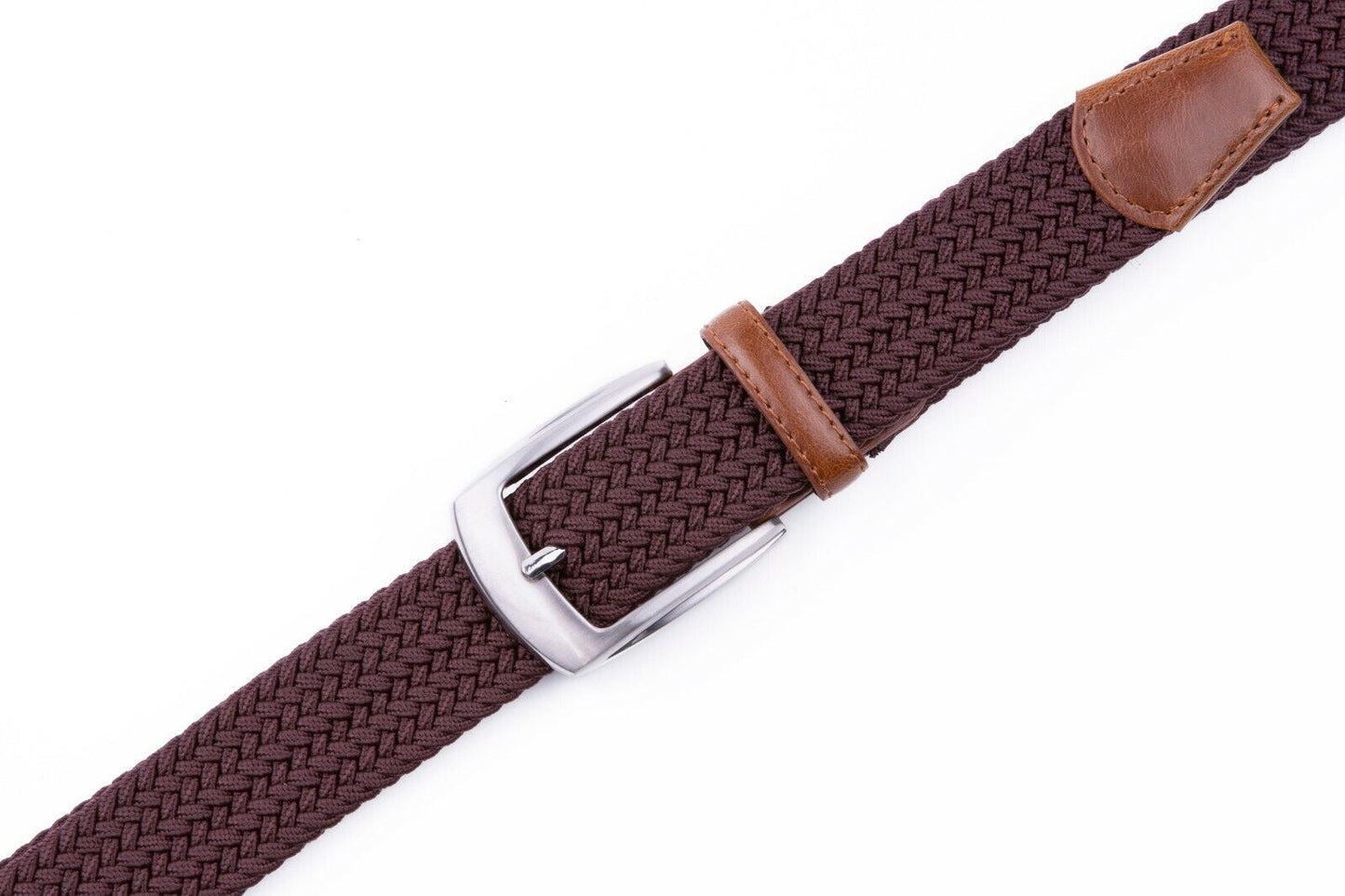 Elastic Fabric Braided Belt Stretch Woven Belt for Unisex Men/Women