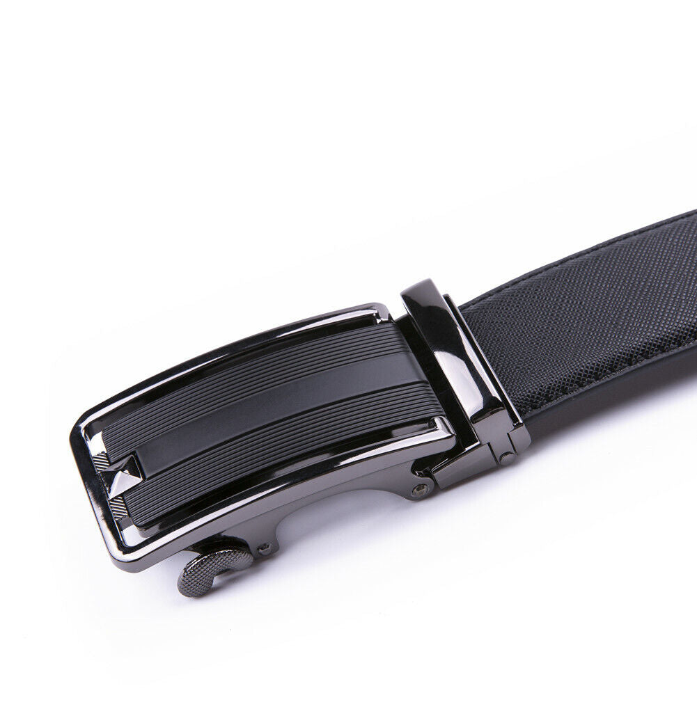 Mens Belts Leather Dress Belts  Automatic Buckle 