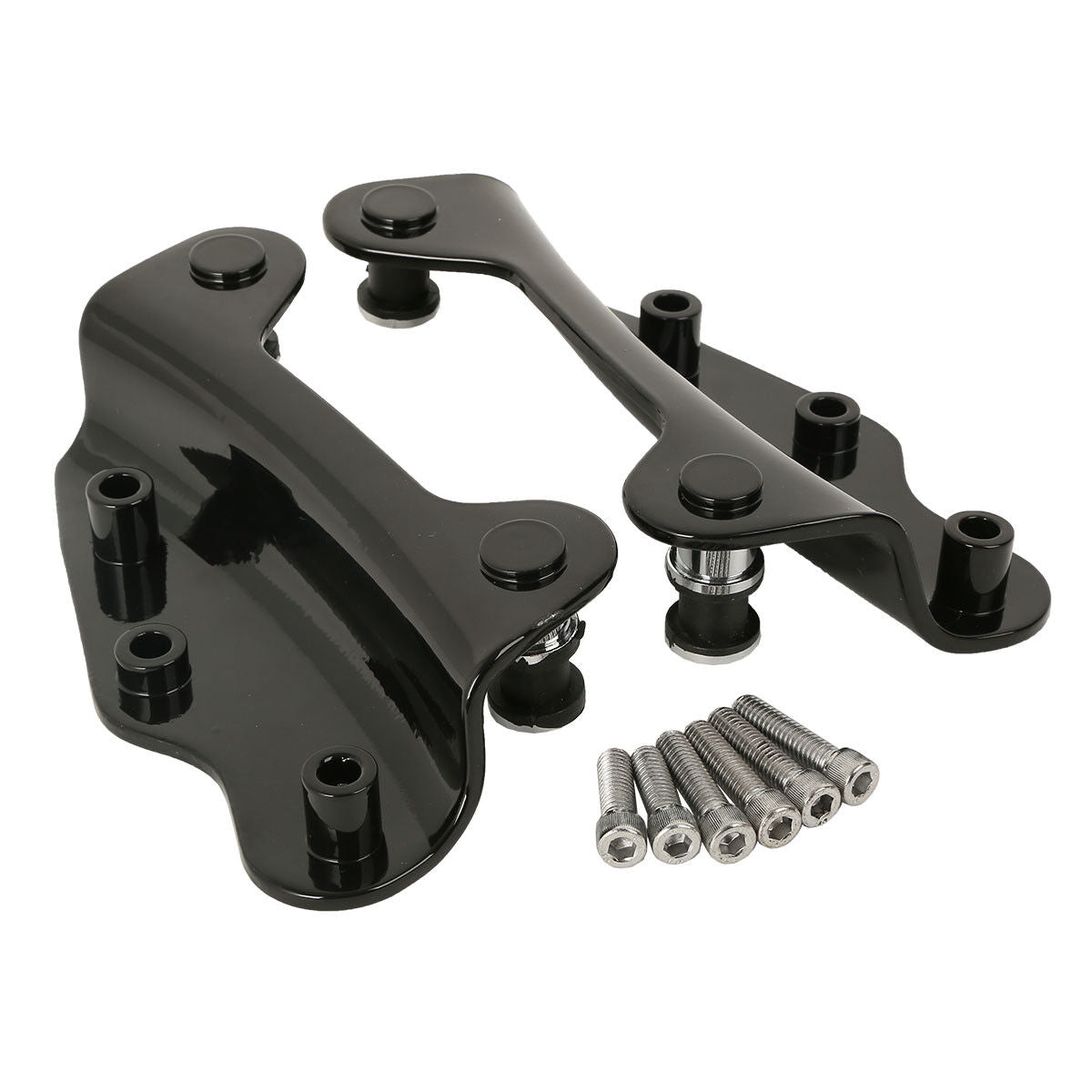 Black 4 Point Docking Hardware Kits for Harley Street Glide Road King 2009-2013