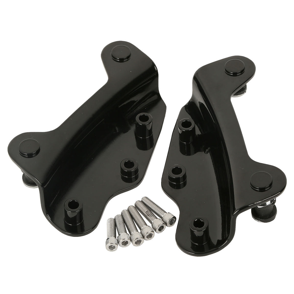 Black 4 Point Docking Hardware Kits for Harley Street Glide Road King 2009-2013