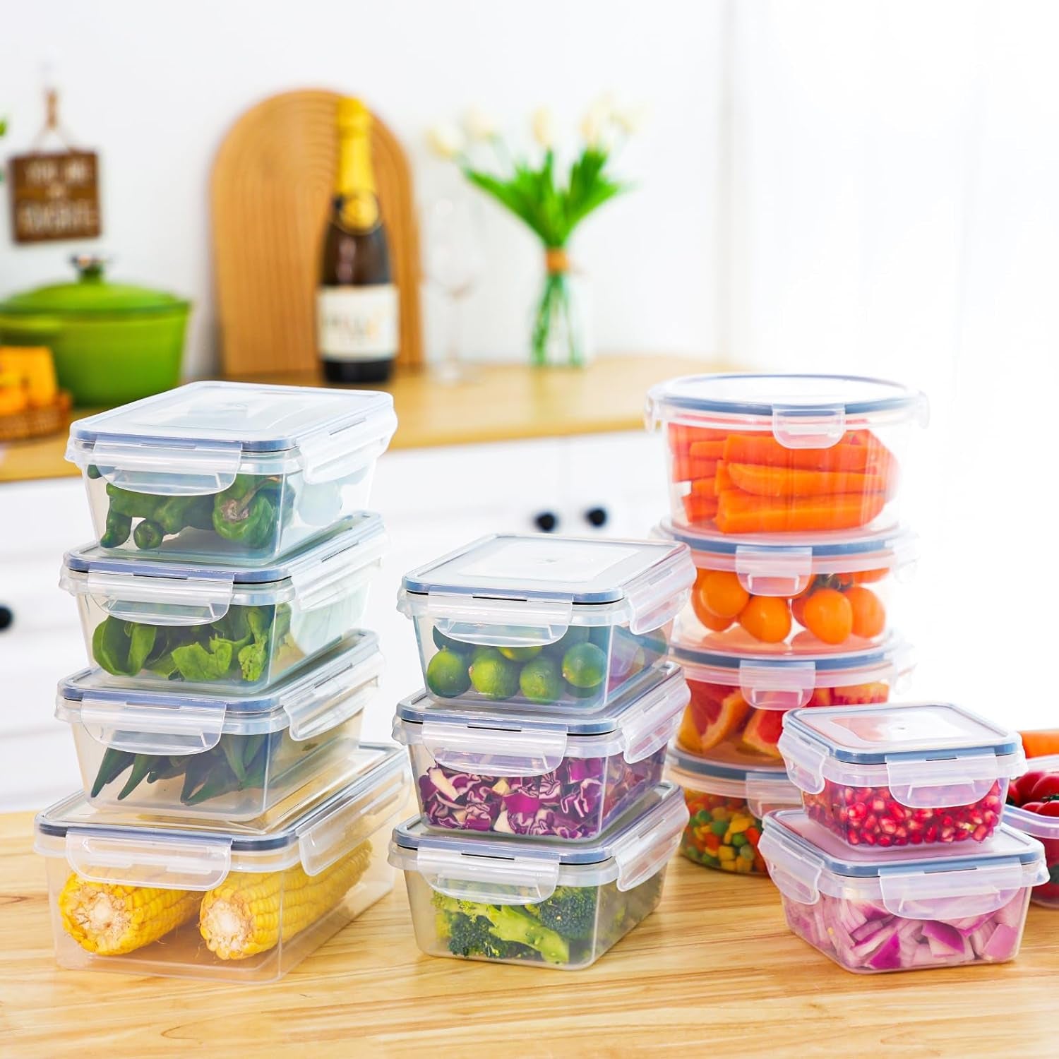 32pcs Airtight Food Storage Containers with lids