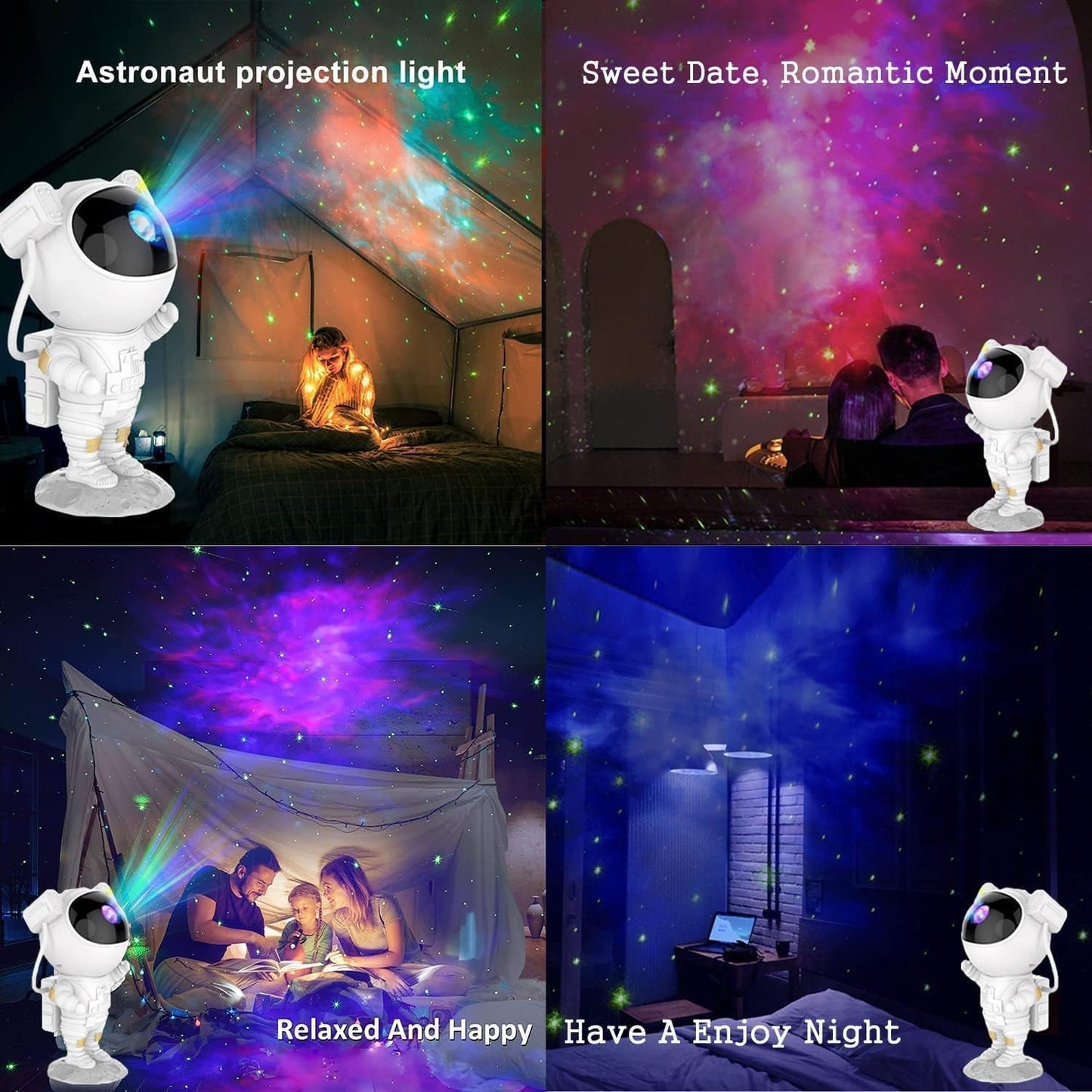 Astronaut Projector Galaxy Starry Sky Night