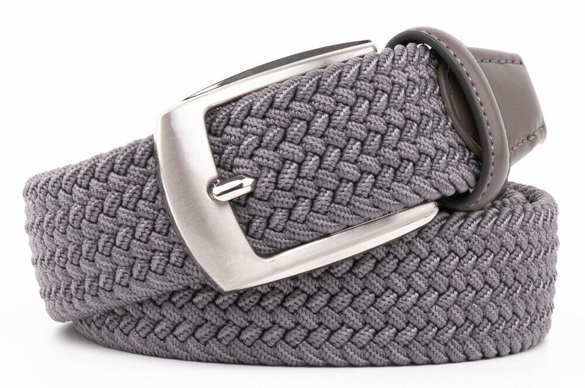 Elastic Fabric Braided Belt Stretch Woven Belt for Unisex Men/Women