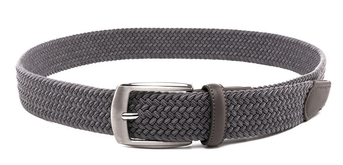 Elastic Fabric Braided Belt Stretch Woven Belt for Unisex Men/Women