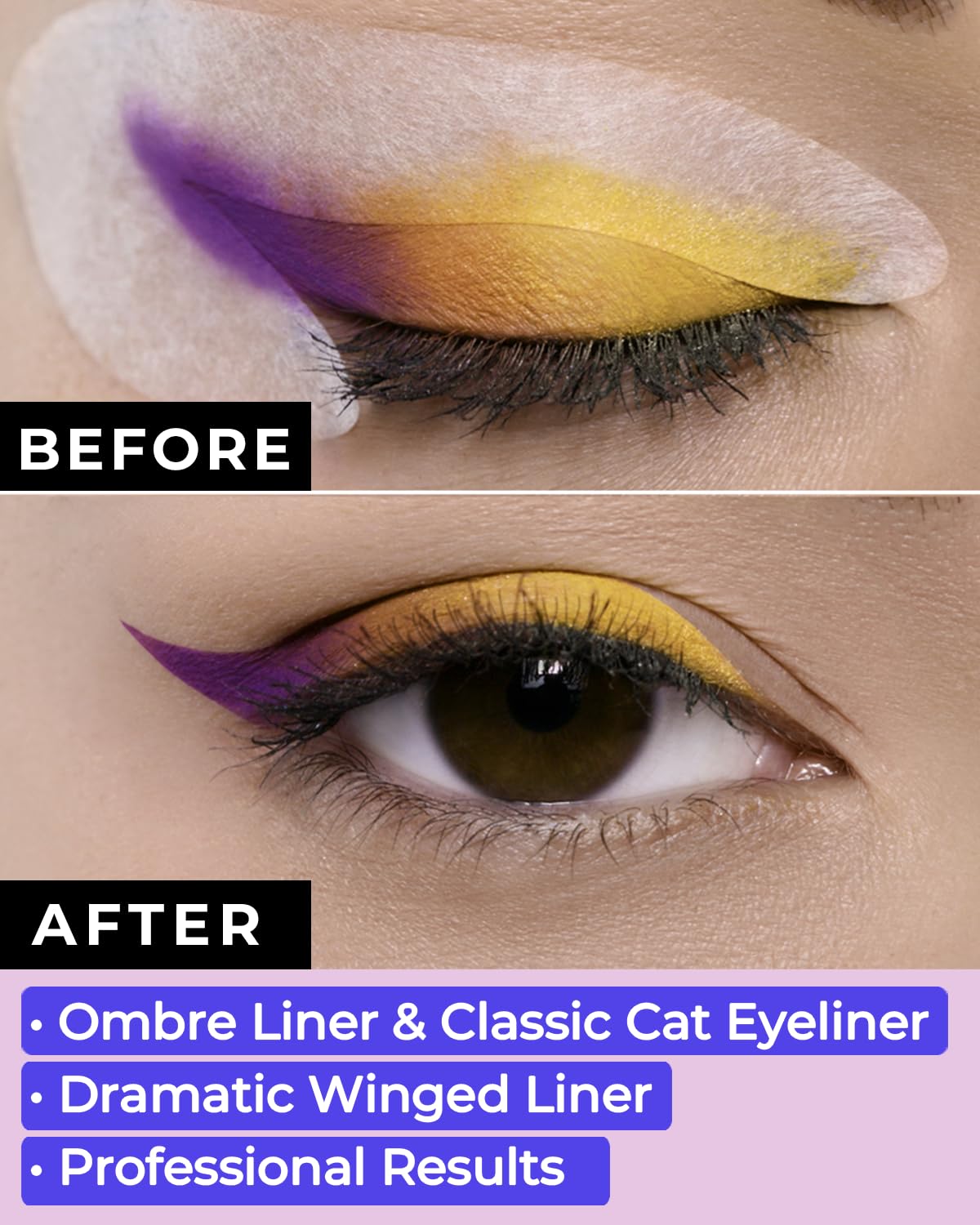 24 Cat Eyeliner Stencil & Winged Eyeliner Tool