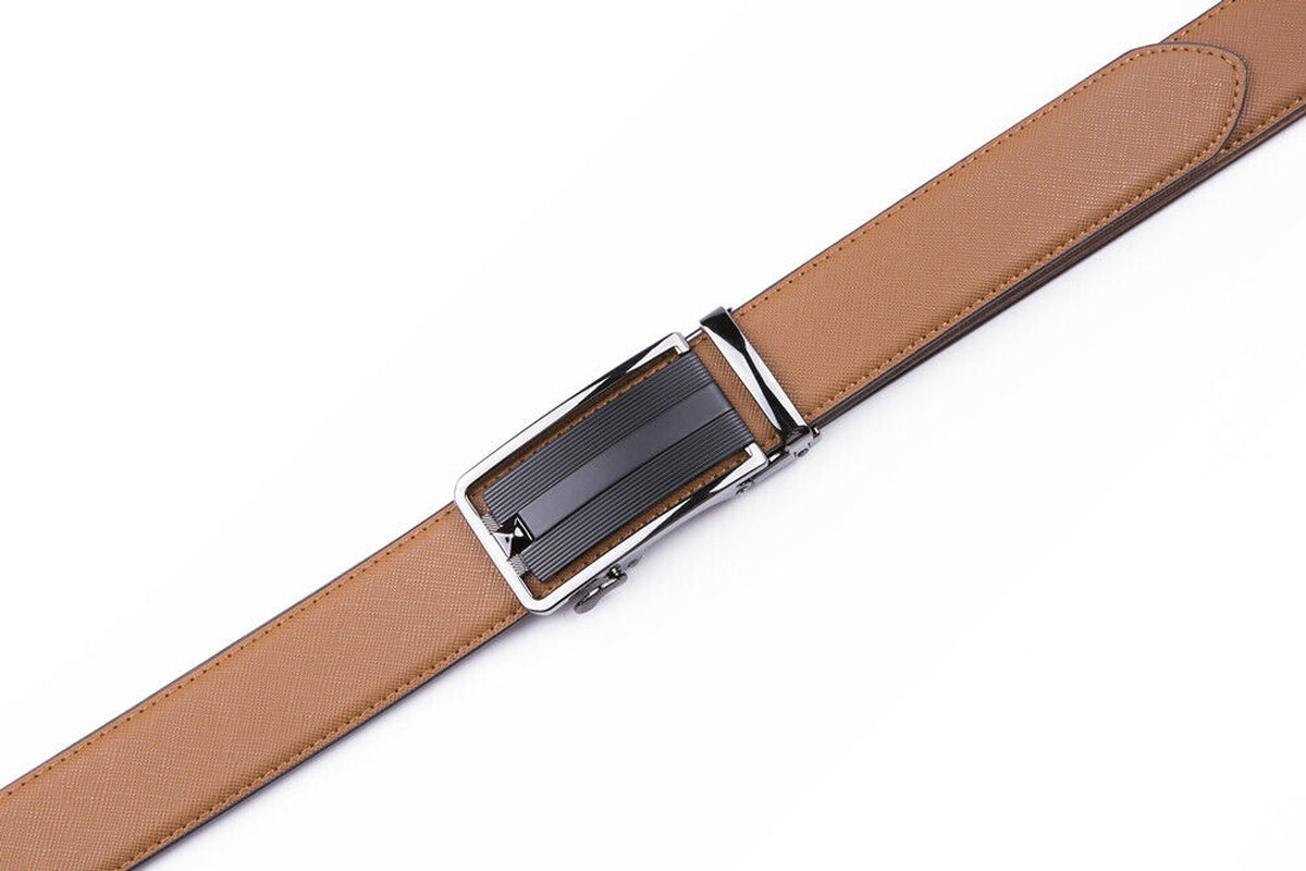 Mens Belts Leather Dress Belts  Automatic Buckle 